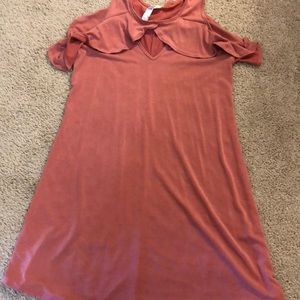 Pink Summer Dress with Keyhole